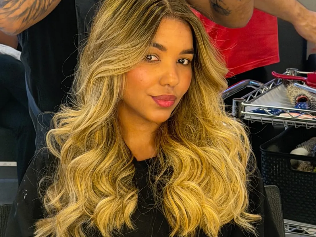 Loiro com ondas feito no 730